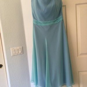 Tiffany Blue Strapless or Spaghetti Strap Dress